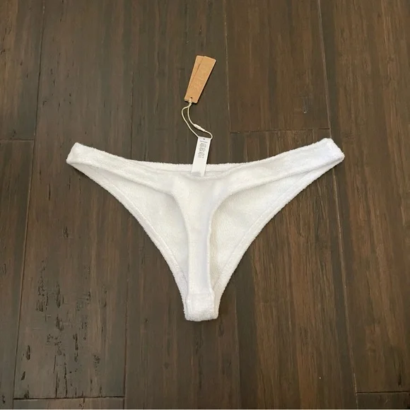 Skims Terry Cloth Thong in Marble size M - Picture 7 of 12
